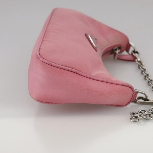 PRADA Shoulder Bag Nylon 2way Pink Silver Auth 111069 - Picture 5 of 16